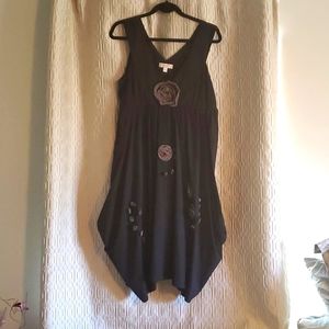 Embellished Black Dress